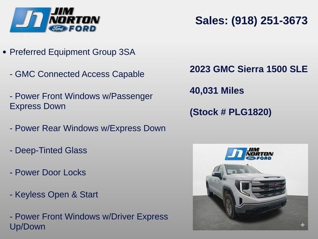 2023 GMC Sierra 1500 SLE