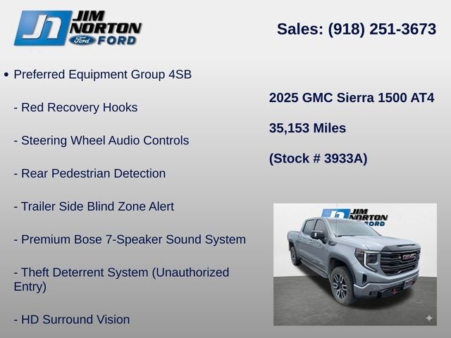 2025 GMC Sierra 1500 AT4