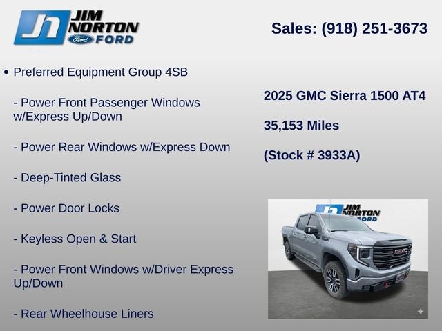 2025 GMC Sierra 1500 AT4