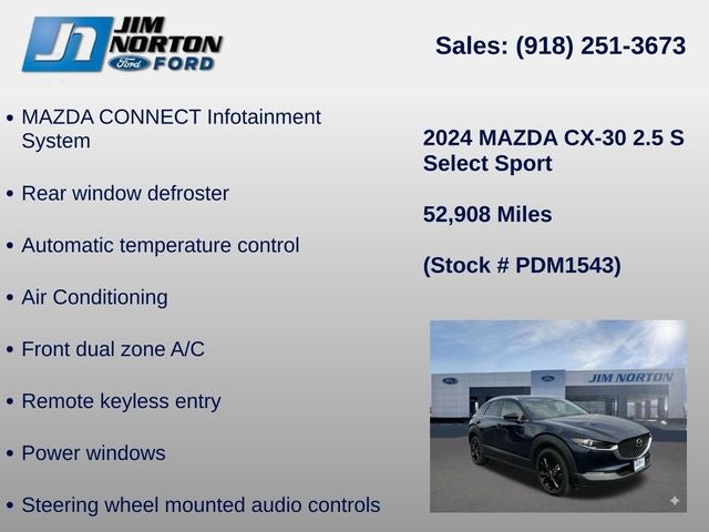 2024 Mazda Mazda CX-30 2.5 S Select Sport