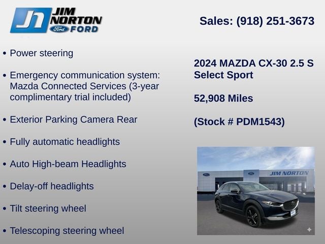 2024 Mazda Mazda CX-30 2.5 S Select Sport