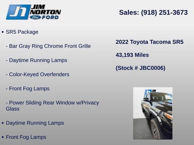 2022 Toyota Tacoma SR5 V6