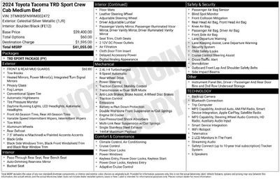 2024 Toyota Tacoma TRD Sport