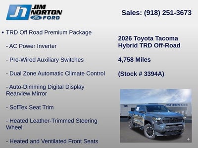 2026 Toyota Tacoma Hybrid TRD Off Road
