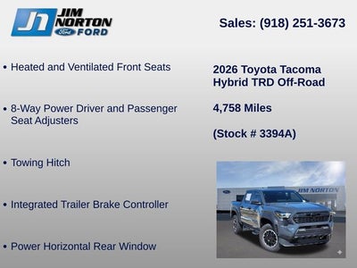 2026 Toyota Tacoma Hybrid TRD Off Road