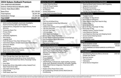 2024 Subaru Outback Premium