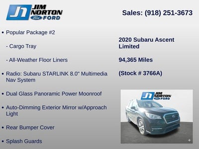 2020 Subaru Ascent Limited