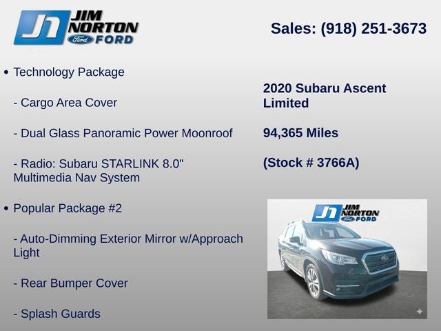2020 Subaru Ascent Limited