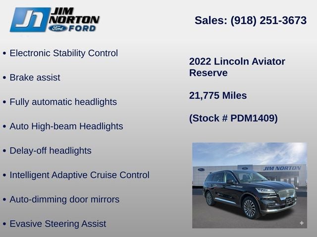 2022 Lincoln Aviator Reserve