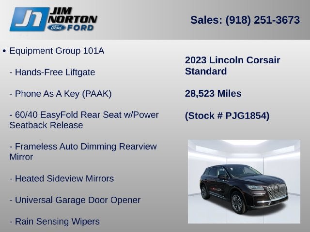 2023 Lincoln Corsair Standard