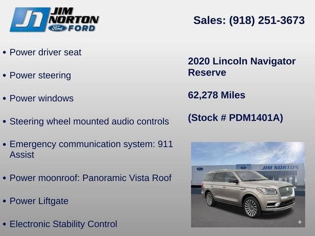 2020 Lincoln Navigator Reserve
