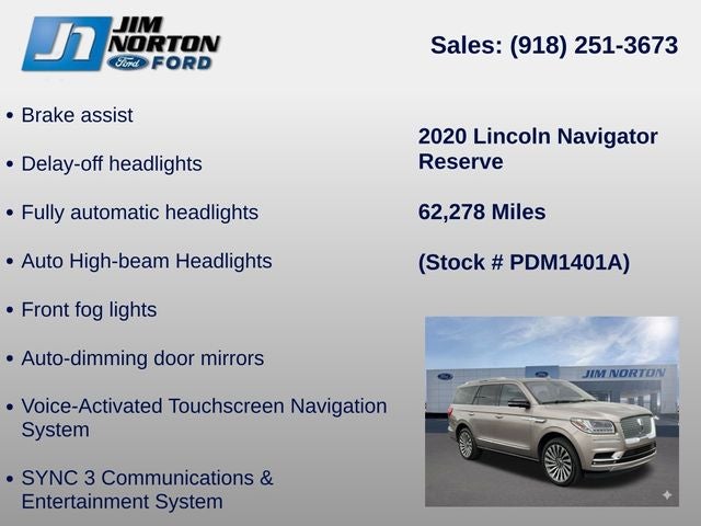 2020 Lincoln Navigator Reserve