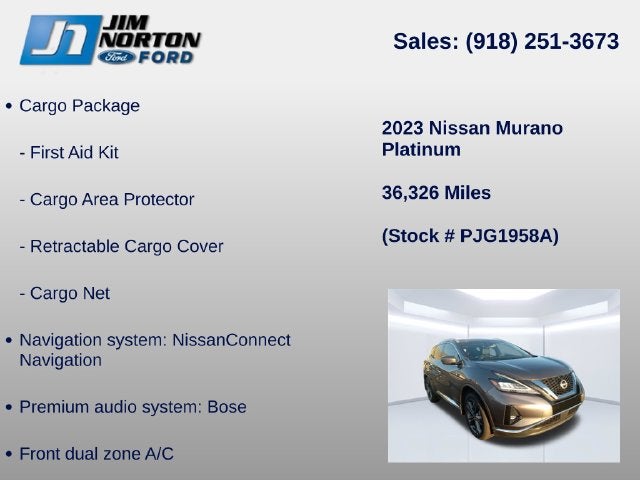 2023 Nissan Murano Platinum