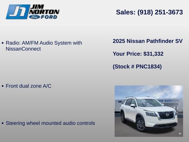 2025 Nissan Pathfinder SV