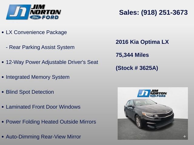 2016 Kia Optima LX