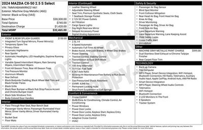 2024 Mazda Mazda CX-50 2.5 S Select Package