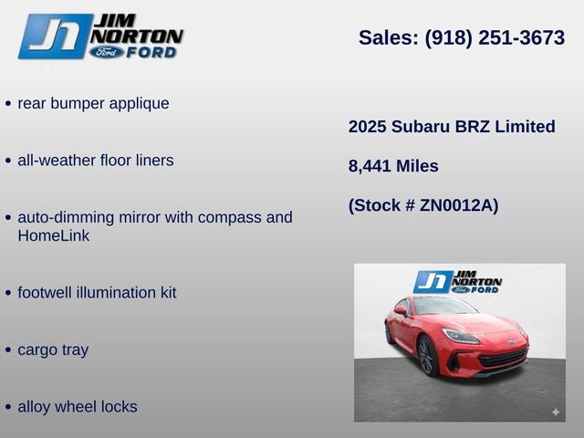 2025 Subaru BRZ Limited