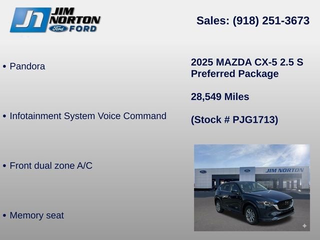 2025 Mazda Mazda CX-5 2.5 S Preferred Package