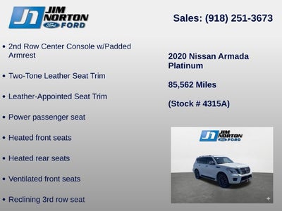 2020 Nissan Armada Platinum