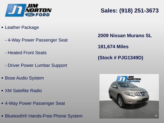 2009 Nissan Murano SL