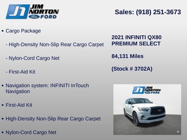 2021 INFINITI QX80 Premium Select