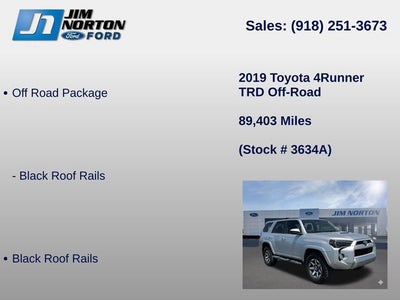 2019 Toyota 4Runner TRD Off-Road