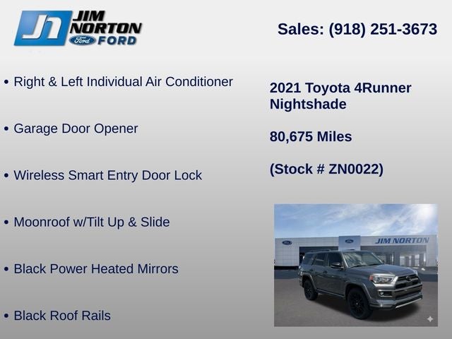 2021 Toyota 4Runner Nightshade