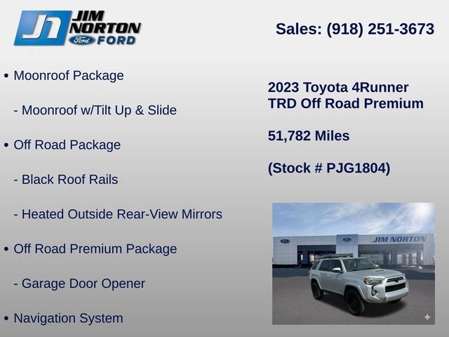 2023 Toyota 4Runner TRD Off-Road Premium
