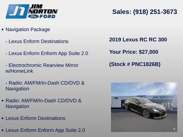 2019 Lexus RC 300