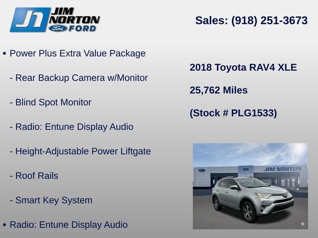 2018 Toyota RAV4 XLE