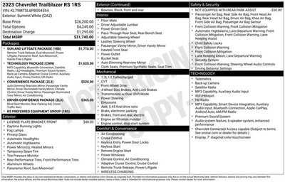 2023 Chevrolet TrailBlazer RS