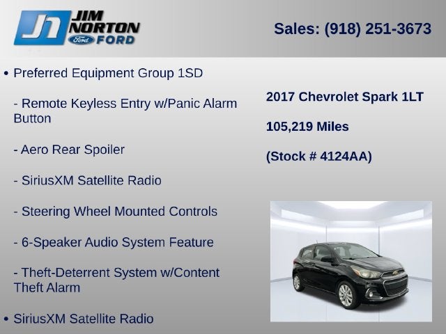 2017 Chevrolet Spark 1LT