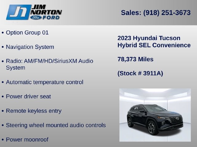 2023 Hyundai Tucson Hybrid SEL Convenience