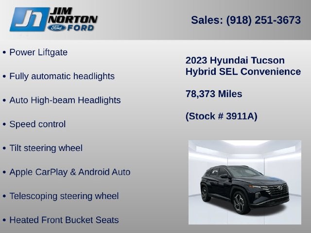 2023 Hyundai Tucson Hybrid SEL Convenience