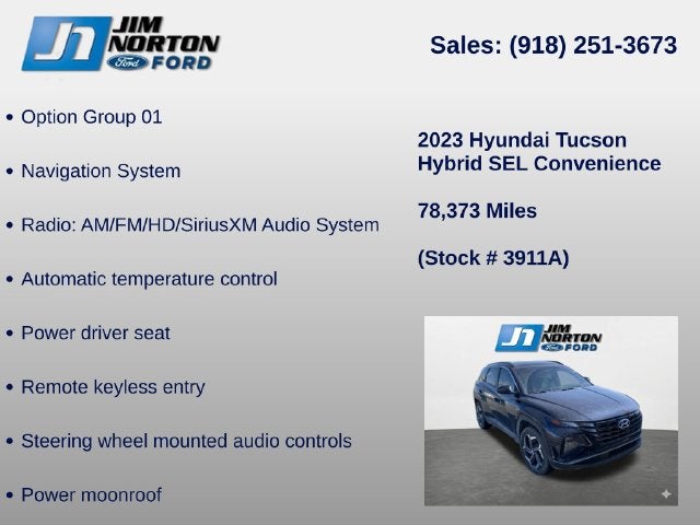 2023 Hyundai Tucson Hybrid SEL Convenience