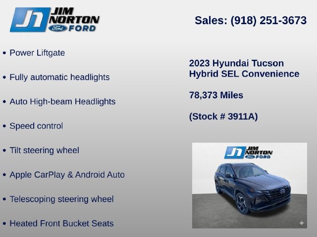 2023 Hyundai Tucson Hybrid SEL Convenience