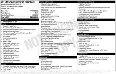2016 Hyundai Elantra GT Base