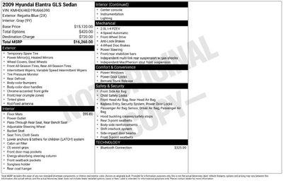 2009 Hyundai Elantra GLS