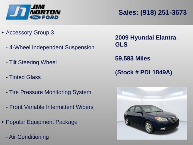 2009 Hyundai Elantra GLS
