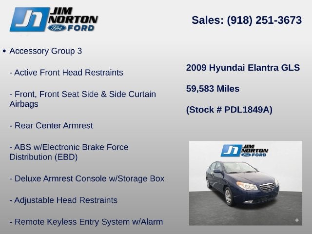 2009 Hyundai Elantra GLS