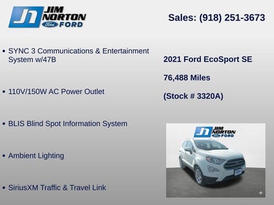 2021 Ford EcoSport SE