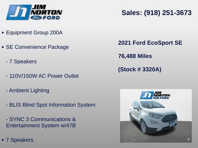 2021 Ford EcoSport SE