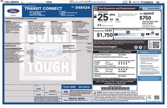 2023 Ford Transit Connect XL