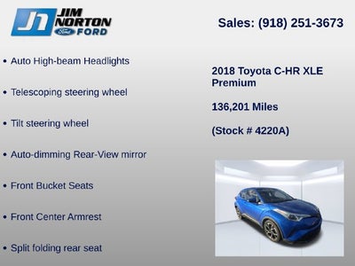2018 Toyota C-HR XLE Premium