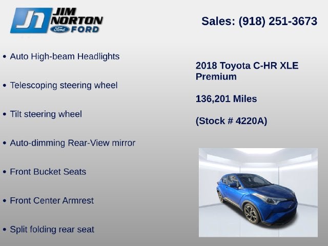 2018 Toyota C-HR XLE Premium