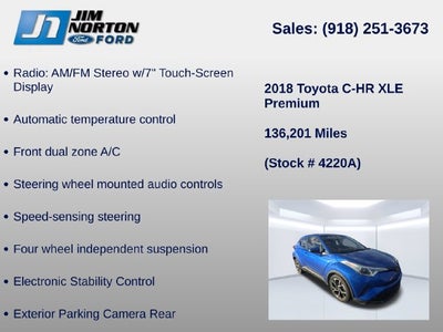 2018 Toyota C-HR XLE Premium