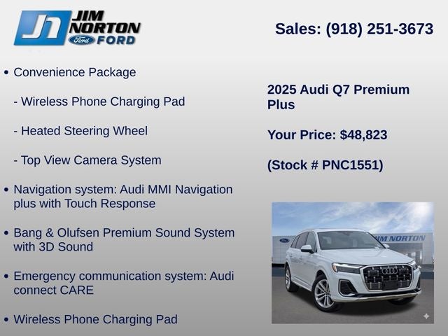 2025 Audi Q7 55 Premium Plus quattro