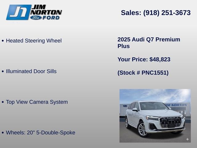 2025 Audi Q7 55 Premium Plus quattro