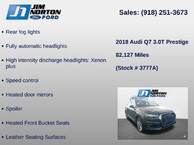 2018 Audi Q7 3.0T Prestige quattro
