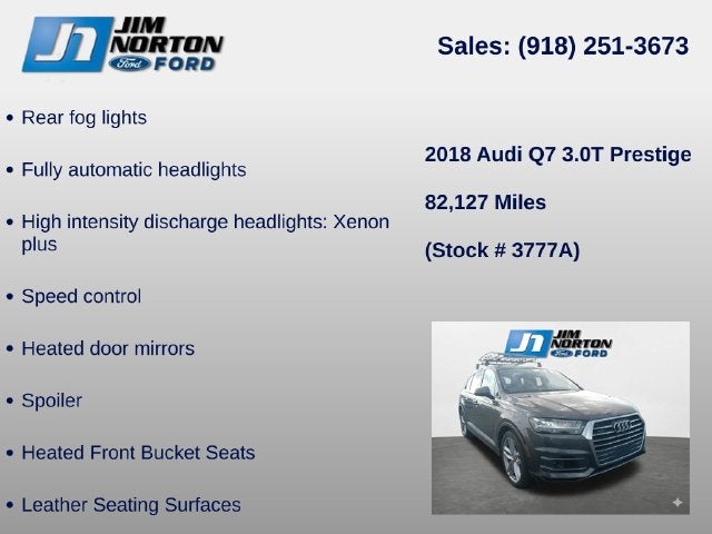 2018 Audi Q7 3.0T Prestige quattro